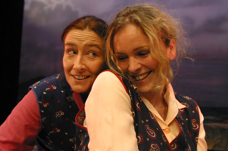Eleanor Methven and Janet Moran in An Grianán Theatre's production of Dancing at Lughnasa, 2002.